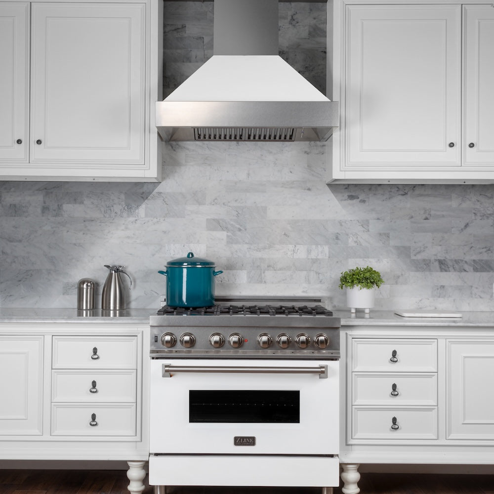 30" 4.0 cu. ft. Dual Fuel Range with Gas Stove and Electric Oven in DuraSnow® Stainless Steel (RAS-30) RASWM30