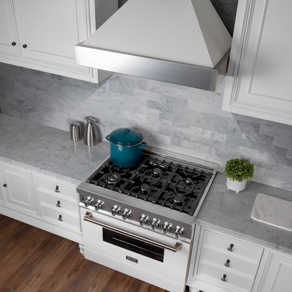 30" 4.0 cu. ft. Dual Fuel Range with Gas Stove and Electric Oven in DuraSnow® Stainless Steel (RAS-30) RASWM30