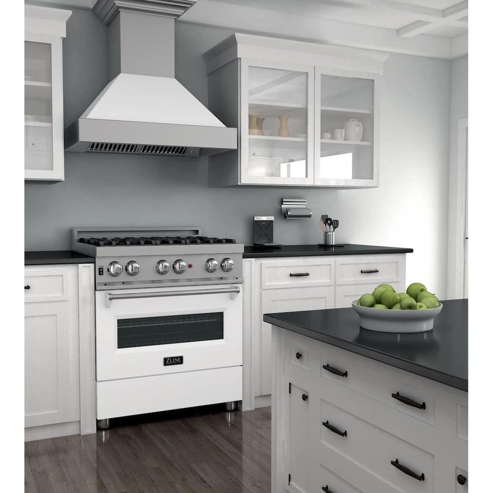 30" 4.0 cu. ft. Dual Fuel Range with Gas Stove and Electric Oven in DuraSnow® Stainless Steel (RAS-30) RASWM30