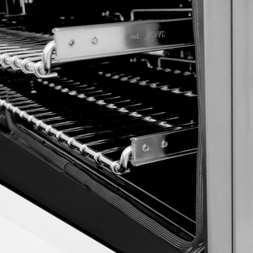 36" 4.6 cu. ft. Dual Fuel Range with Gas Stove and Electric Oven in DuraSnow® Stainless Steel (RAS-36) Matte RASWM36