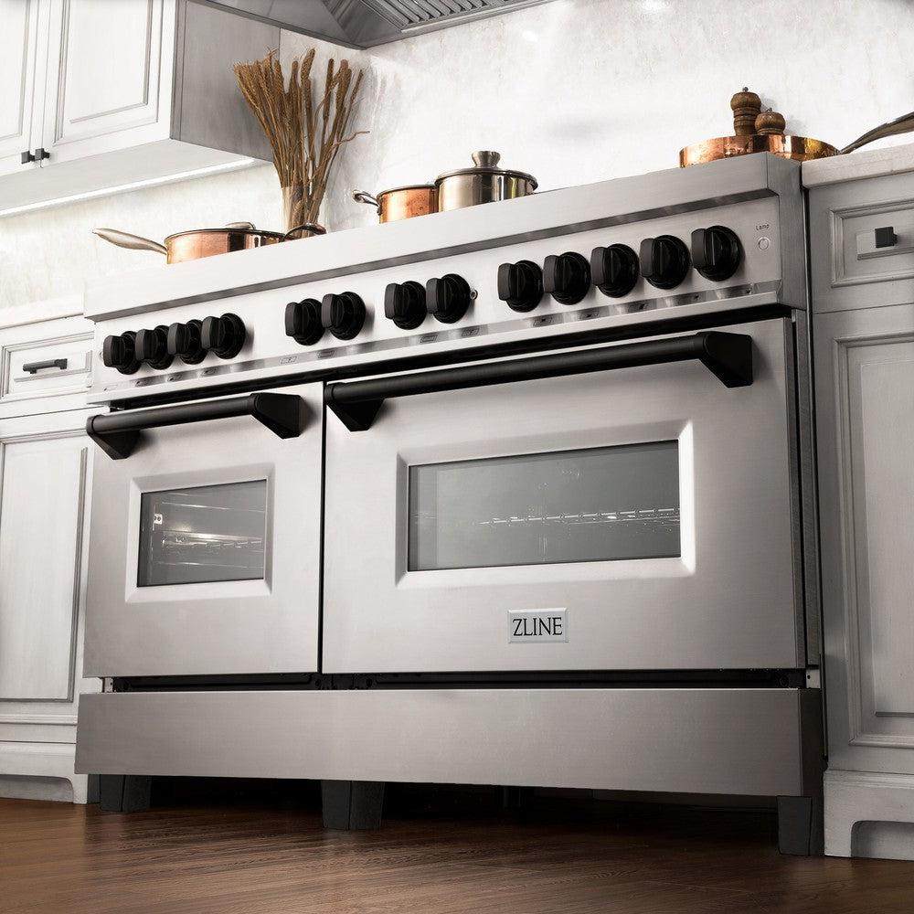 Autograph Edition 60" 7.4 cu. ft. Dual Fuel Range with Gas Stove and Electric Ovenundefined with Accents (RAZ-60) - Matte RAZ60MB