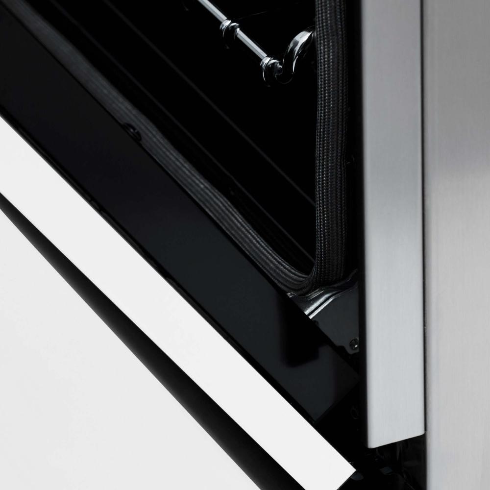 Autograph Edition 48 In. 6.0 Cu. Ft. Legacy Dual Fuel Range With 7 Burner Gas Cooktop And 2 Electric Ovens In Stainless Steel With White Matte Doors And Polished Gold Accents RAZWM48G