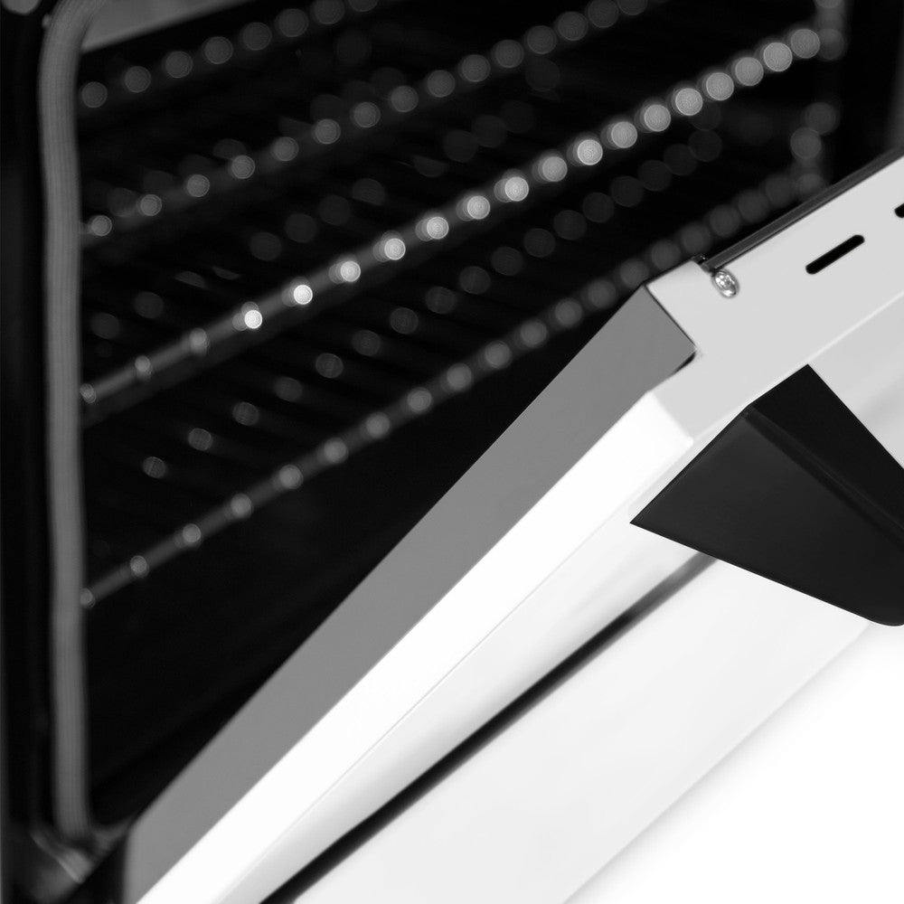 Autograph Edition 60" 7.4 cu. ft. Dual Fuel Range with Gas Stove and Electric Oven with White Matte Door and Accents (RAZ-WM-60) RAZWM60MB