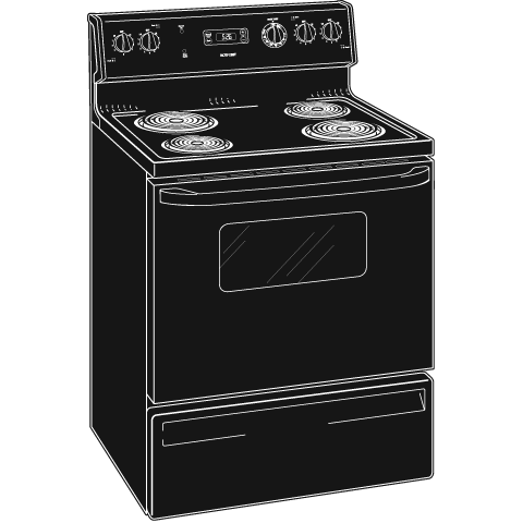 30" Free-Standing Electric Range RB526KBB