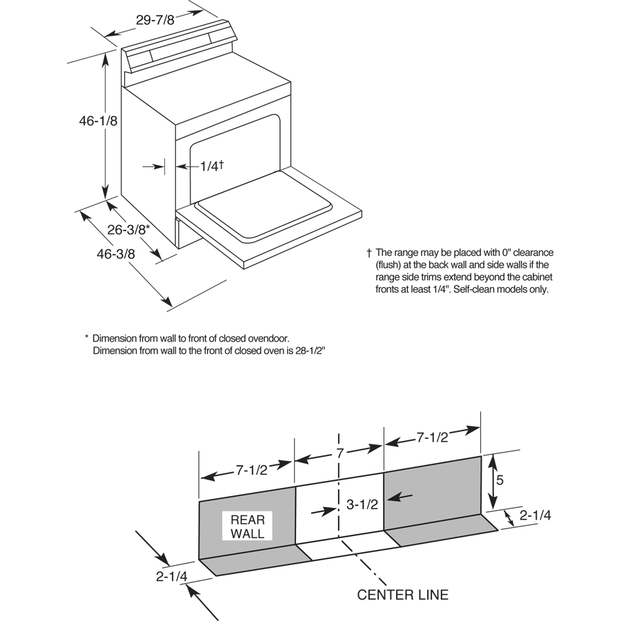 30" Free-Standing Electric Range RB757DPCT