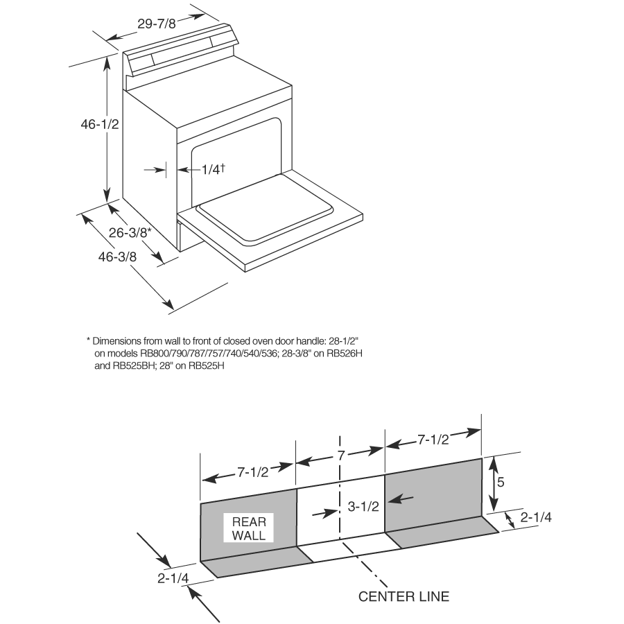 Hotpoint® 30" Free-Standing Electric Range RB787BHBB