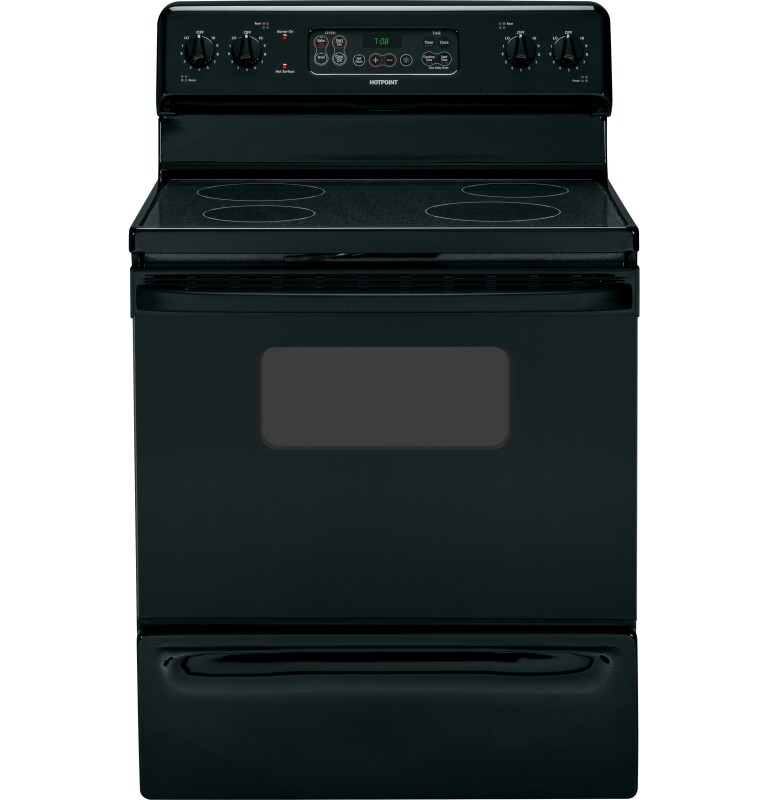 Hotpoint 30" Free-Standing Electric Range Black RB787DPBB Picture 1