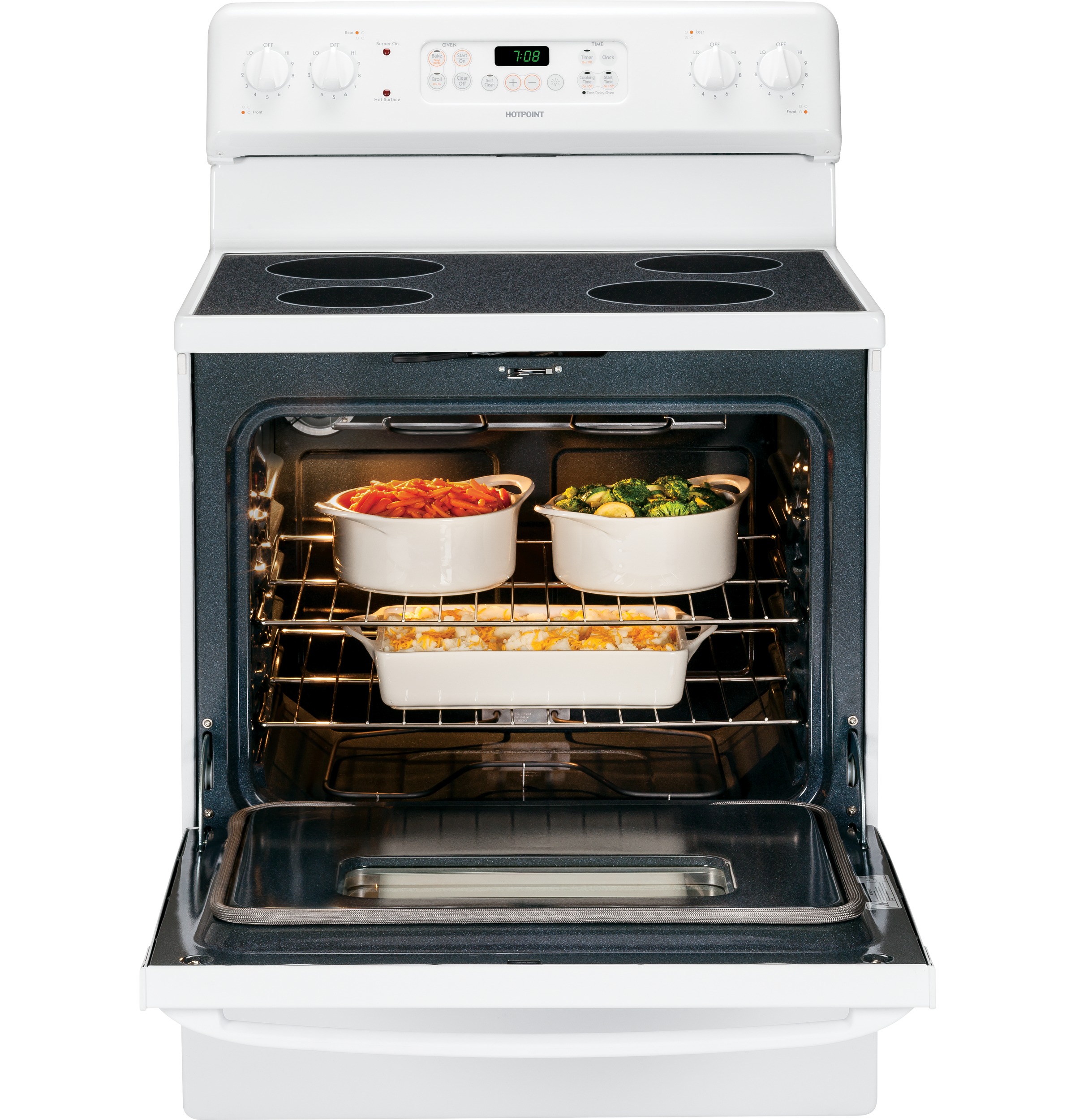 Hotpoint® 30" Free-Standing Electric Range RB787DPWW