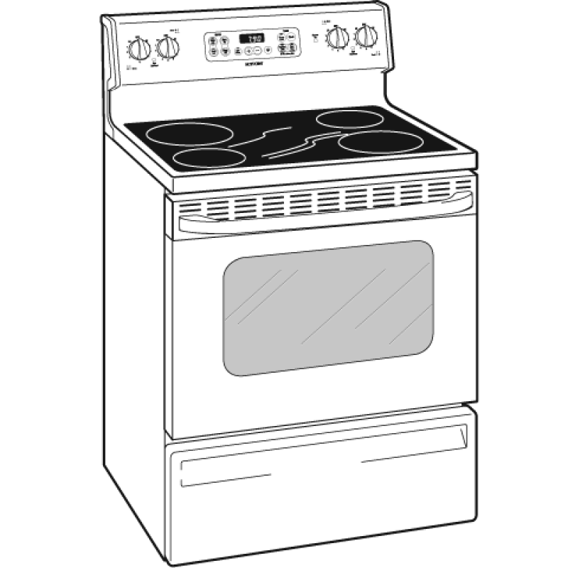 30" Free-Standing Electric Range RB790CKCC