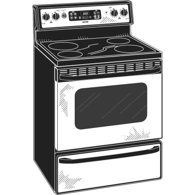 30" Free-Standing Electric Range RB800SJSA