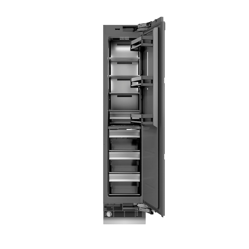 Autograph Edition 18 in. 8.6 cu. ft. Panel Ready Right Hinge Column Freezer with Graphite Gray Interior and Champagne Bronze Accents RBCFVRZ18CB