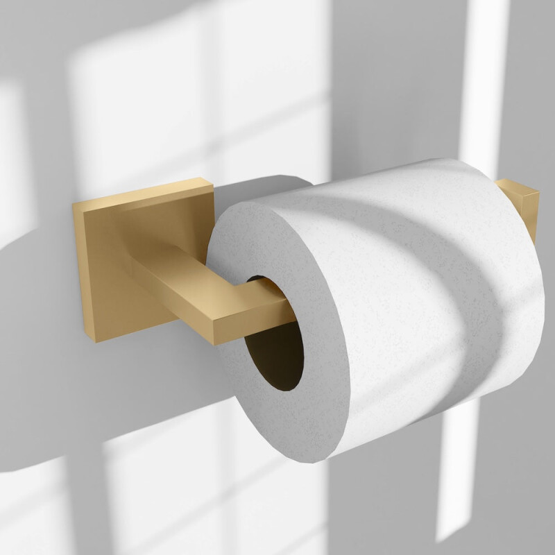ZLINE Rubicon Toilet Paper Holder in Champagne Bronze (RBCN1-TP-CB) RBCN1TPCB