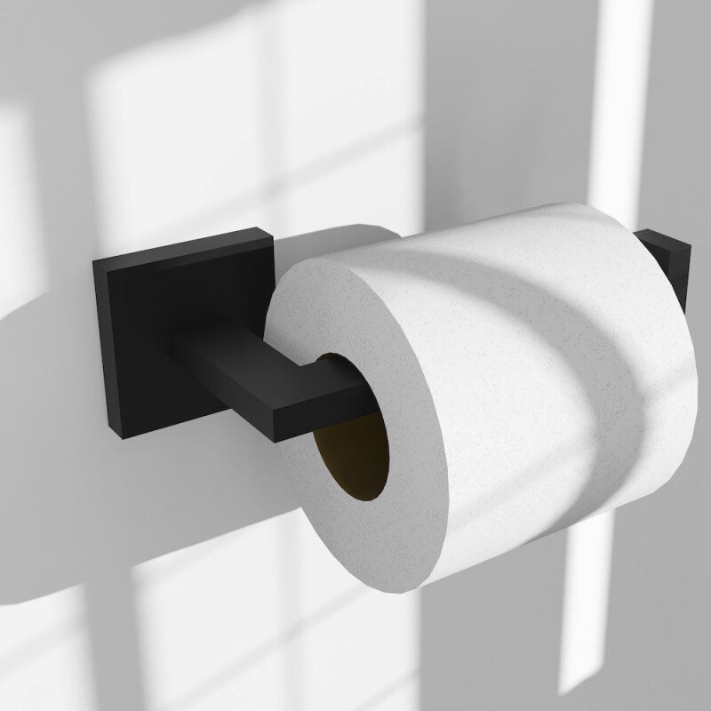 ZLINE Rubicon Toilet Paper Holder in Matte Black (RBCN1-TP-MB) RBCN1TPMB