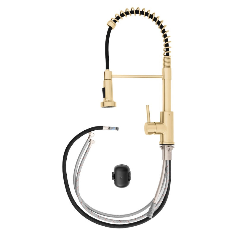 ZLINE Rubicon Pull Down Spring Spray Wand Kitchen Faucet in Champagne Bronze (RBCN2-KF-CB) RBCN2KFCB