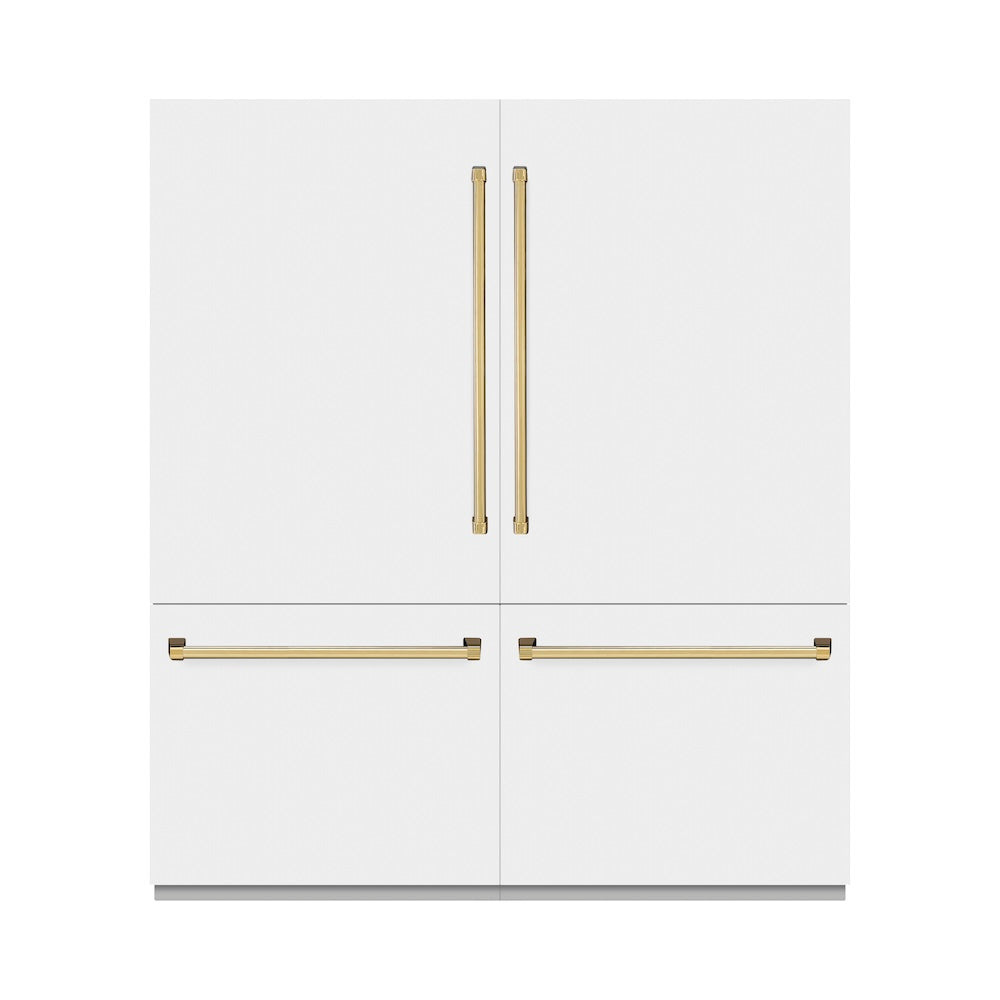 Autograph Edition 72 in. 39.6 cu. ft. French Door Built-In Bottom Freezer Refrigerator with Water Dispensers and Ice Makers RBITZWM72G