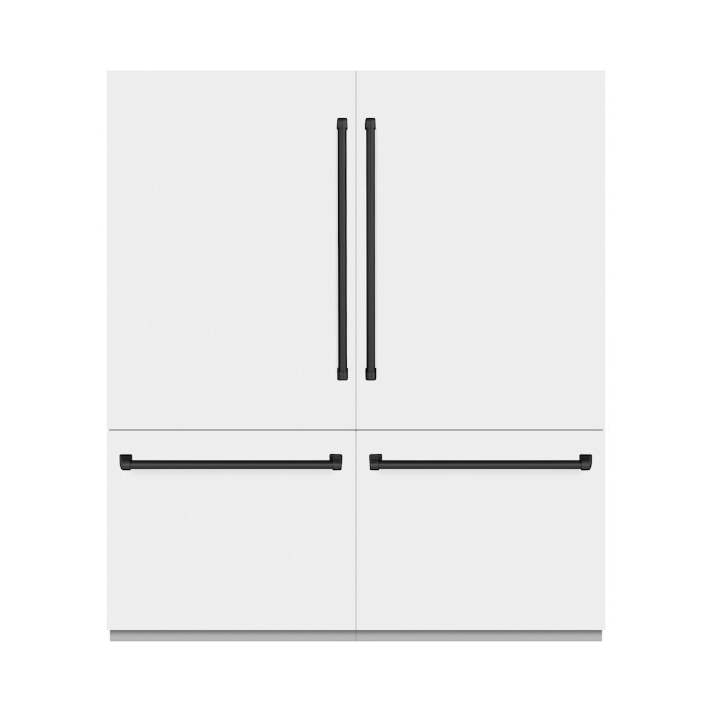 Autograph Edition 72 in. 39.6 cu. ft. French Door Built-In Bottom Freezer Refrigerator with Water Dispensers and Ice Makers RBITZWM72MB