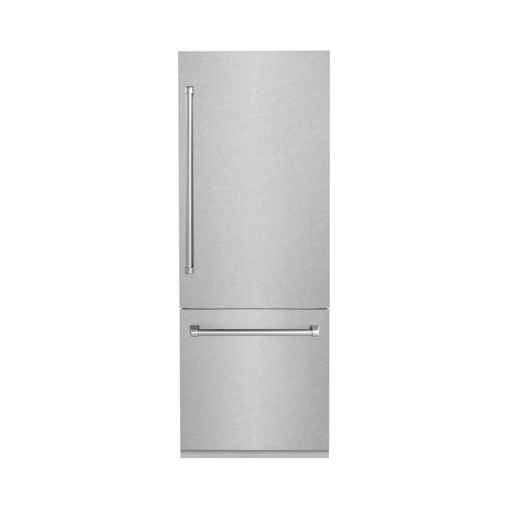 30"16.1 cu. ft. Built-In 2-Door Bottom Freezer Refrigerator with Internal Water and Ice Dispenser in Fingerprint Resistant Stainless Steel RBIVSN30