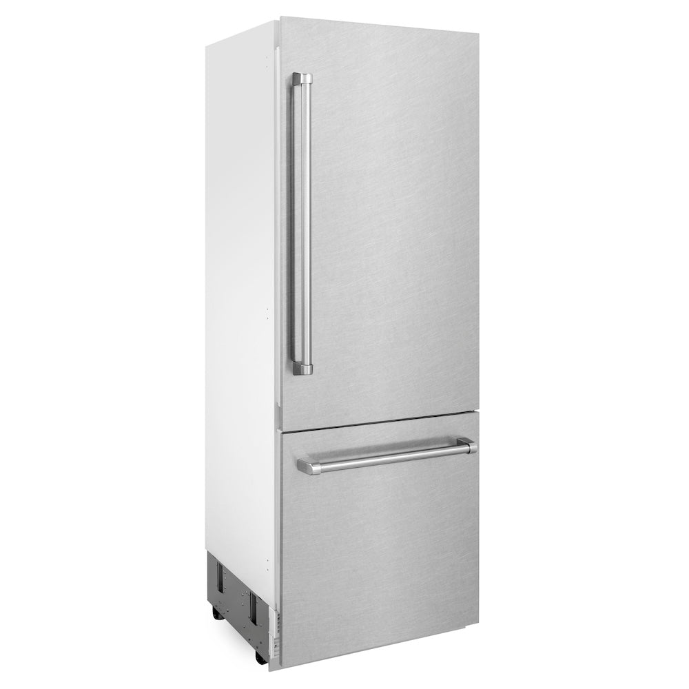 30"16.1 cu. ft. Built-In 2-Door Bottom Freezer Refrigerator with Internal Water and Ice Dispenser in Fingerprint Resistant Stainless Steel RBIVSN30