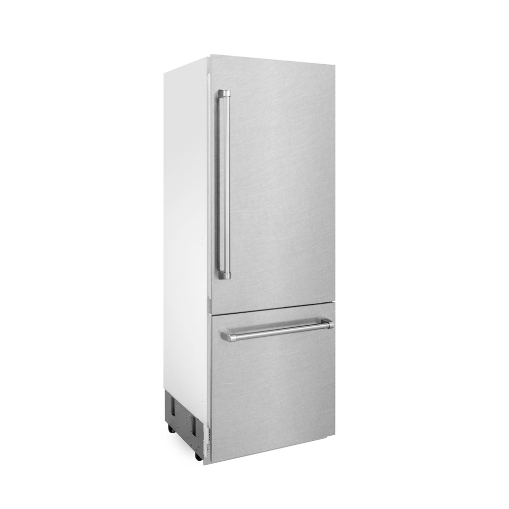 30"16.1 cu. ft. Built-In 2-Door Bottom Freezer Refrigerator with Internal Water and Ice Dispenser in Fingerprint Resistant Stainless Steel RBIVSN30