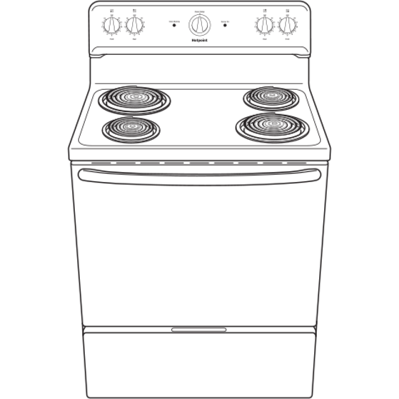 Energy Star® 30" Free-standing Electric Range RBS160DMWW