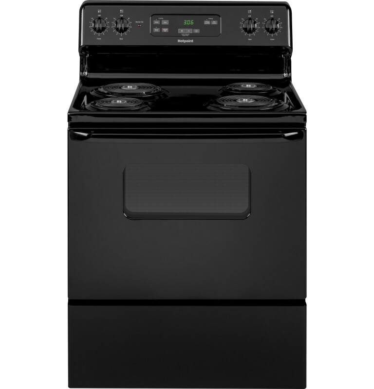 Hotpoint® ENERGY STAR® 30" Free-Standing Standard Clean Electric Range RBS360DMBB