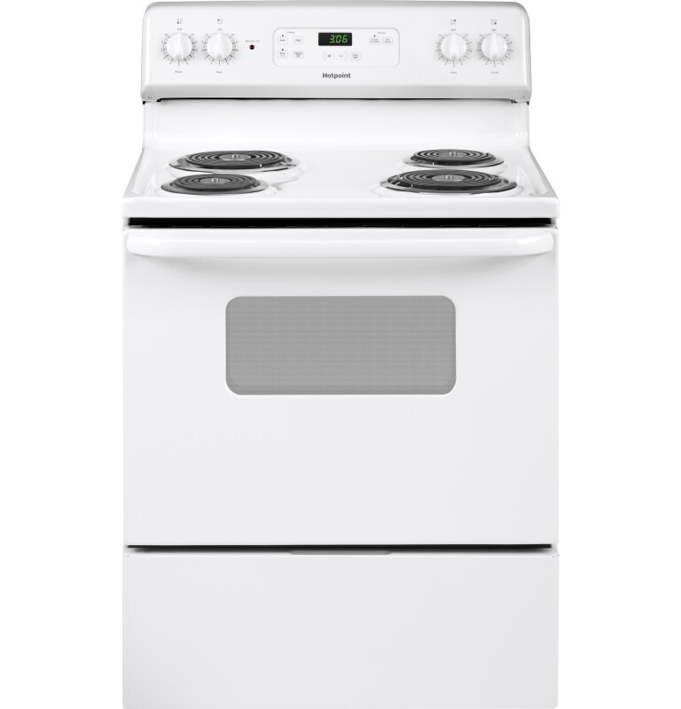 Hotpoint® ENERGY STAR® 30" Free-Standing Standard Clean Electric Range RBS360DMBB
