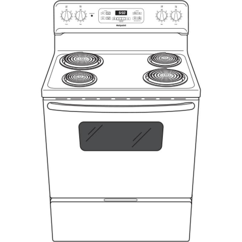 Energy Star® 30" Free-standing Standard Clean Electric Range RBS360DMWW