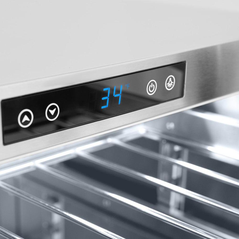 AutographEdition 24 in. Touchstone 151 Can Beverage Fridge With Panel Ready Glass Door And Matte Black Handle RBSPOZ24MB