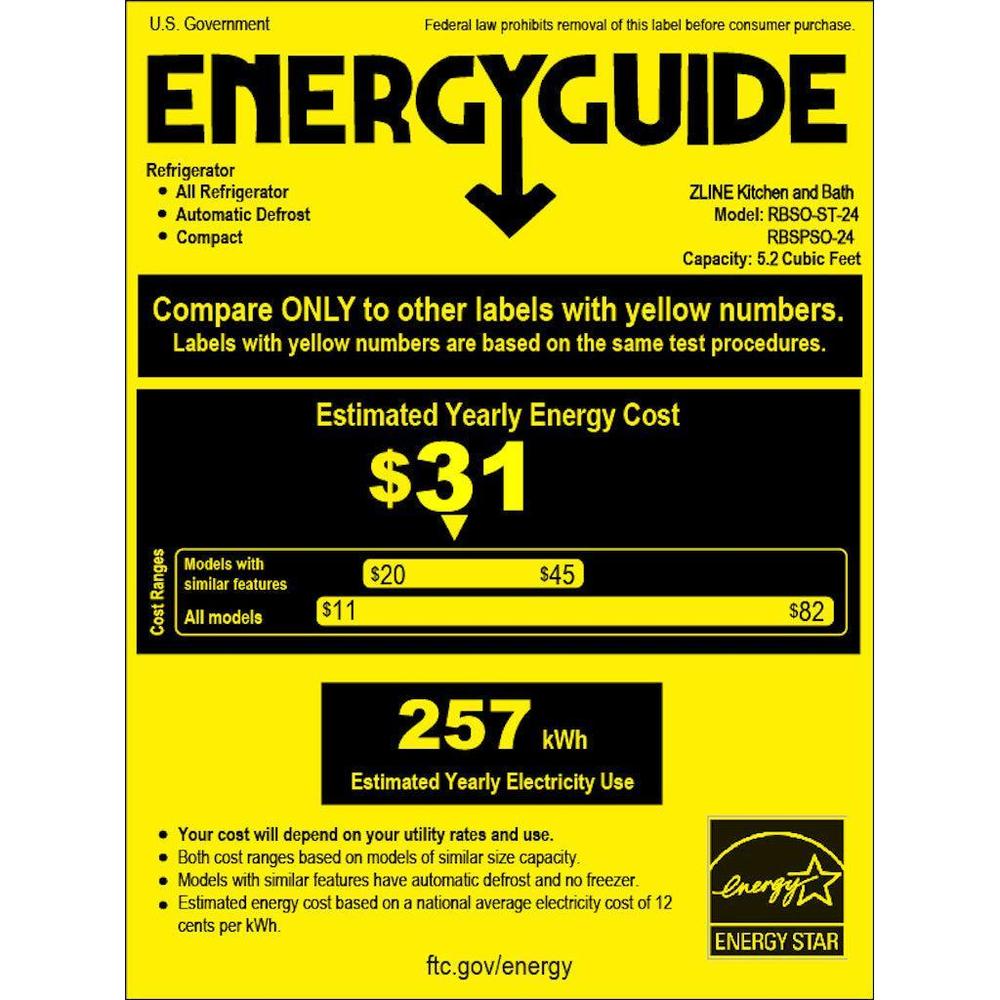 AutographEdition 24 in. Touchstone 151 Can Beverage Fridge With Panel Ready Glass Door And Matte Black Handle RBSPOZ24MB