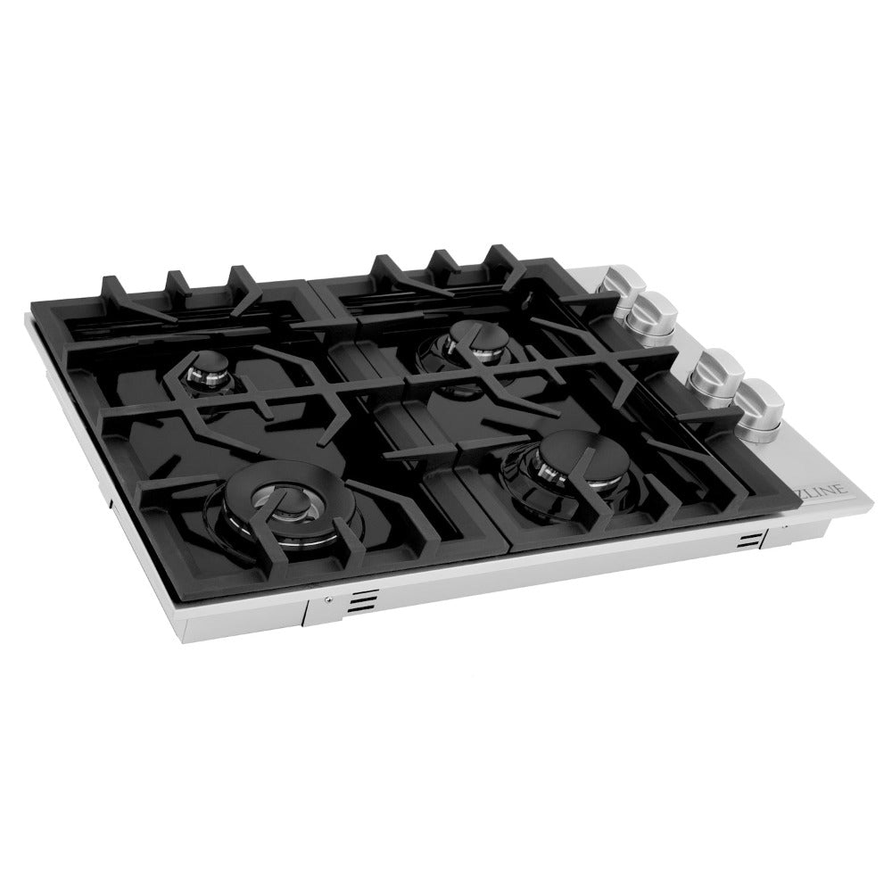 30" Dropin Gas Stovetop with 4 Gas Burners and Porcelain Top RC30PBT