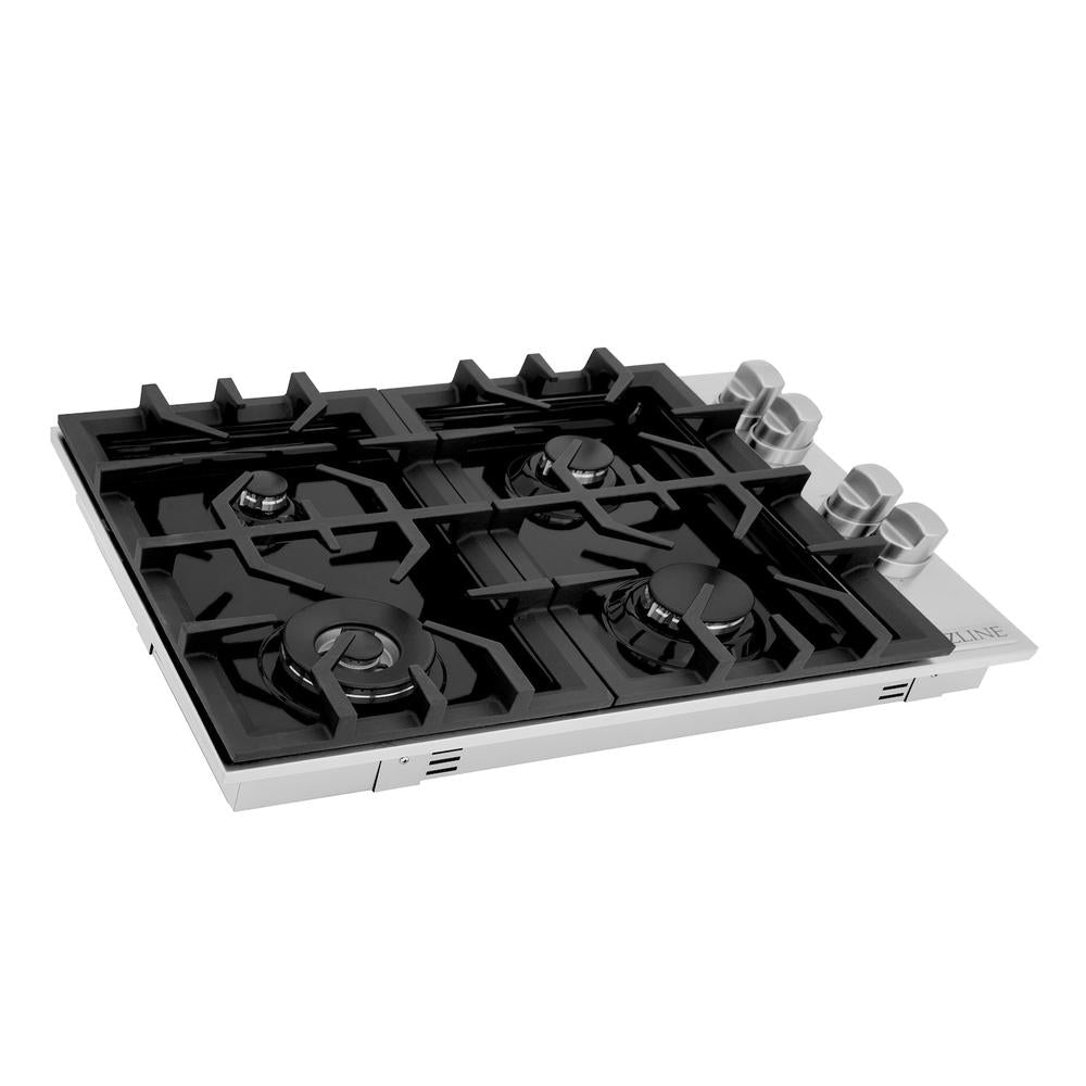 30" Dropin Gas Stovetop with 4 Gas Burners and Porcelain Top RC30PBT