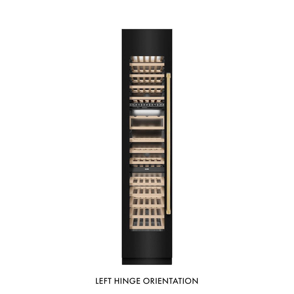 Autograph Edition 18 in. 9.0 cu. ft. Triple Zone 68 Bottle Left Hinge Column Wine Cooler RCWVLZBS18G