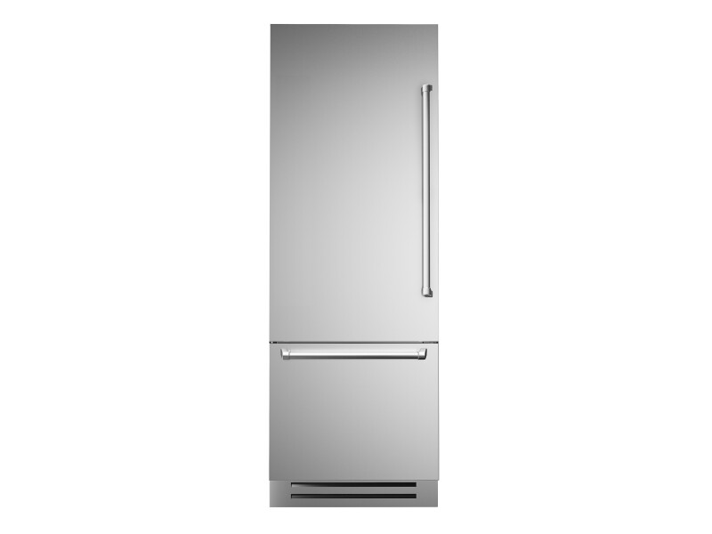 30" W Built-In Bottom Mount Refrigerator SS Panel, LEFT SWING REF30BMBIXLT