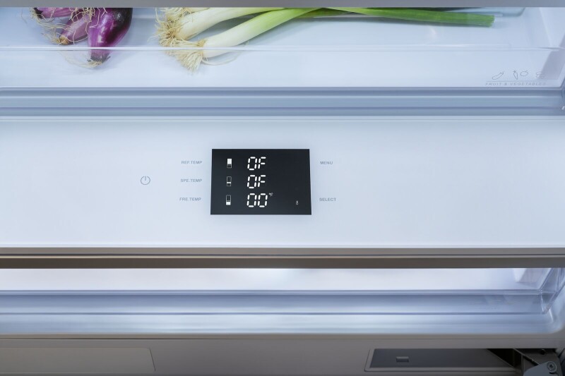 30" W Built-In Bottom Mount Refrigerator SS Panel, LEFT SWING REF30BMBIXLT