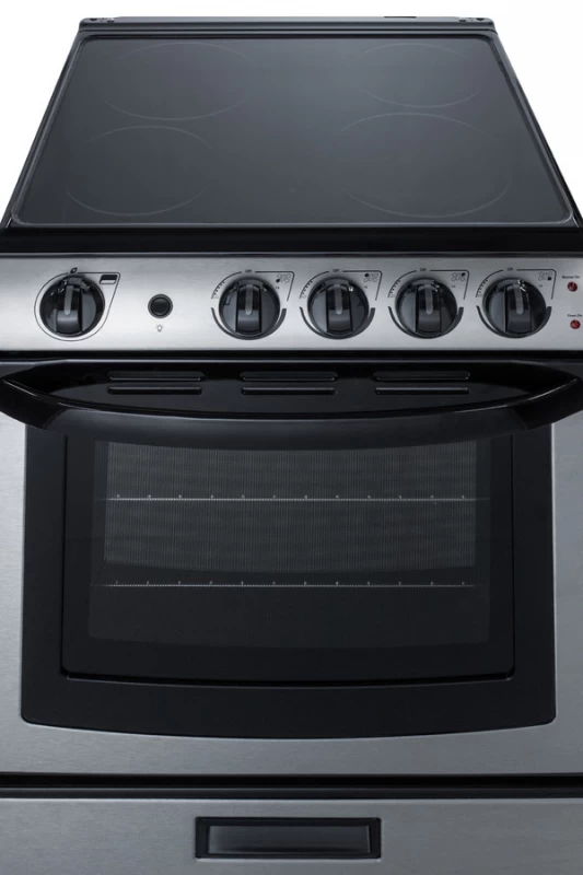 24" Wide Electric Smooth-Top Range REX2451SSRT