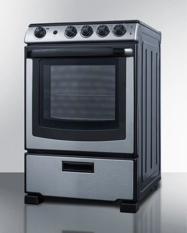 24" Wide Electric Smooth-Top Range REX2451SSRT