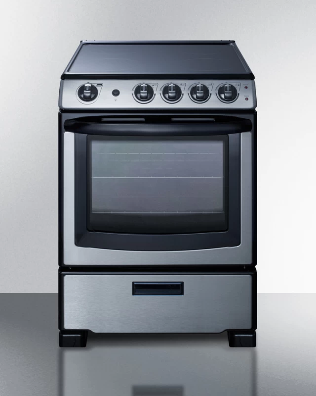 24" Wide Electric Smooth-Top Range REX2451SSRT