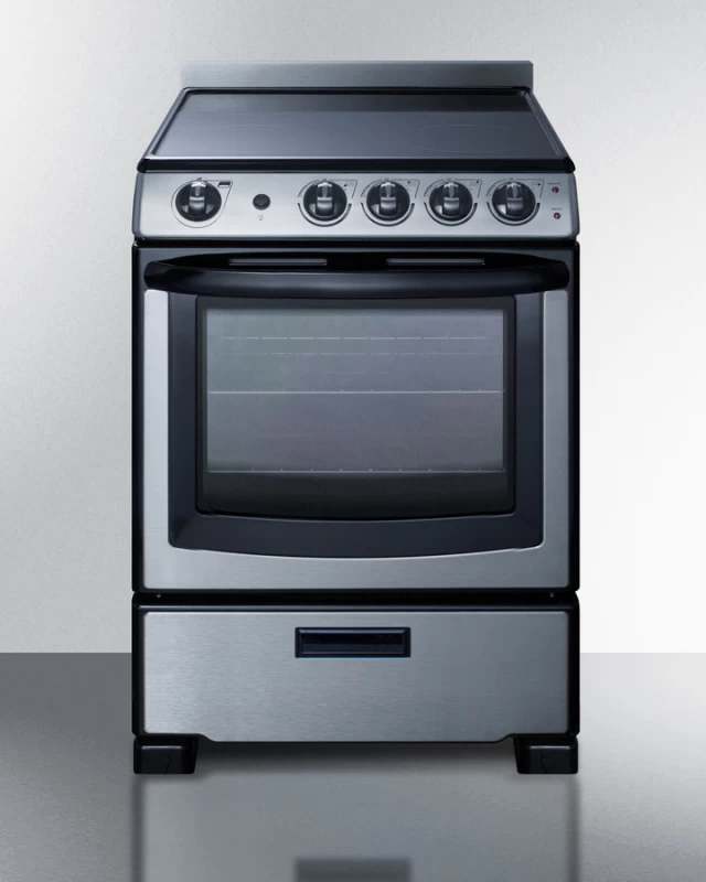24" Wide Electric Smooth-Top Range REX2451SSRT