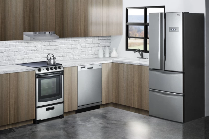 24" Wide Electric Range & Convertible Hood REXH24RSS