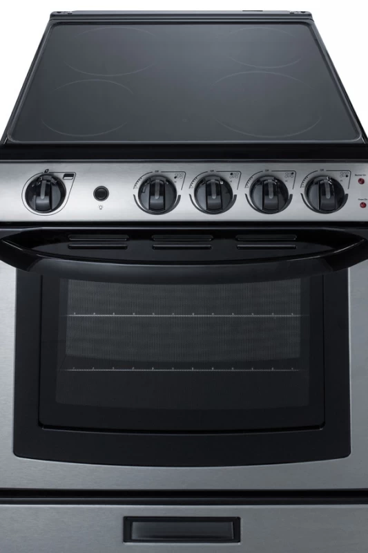 24" Wide Electric Range & Convertible Hood REXH24RSS