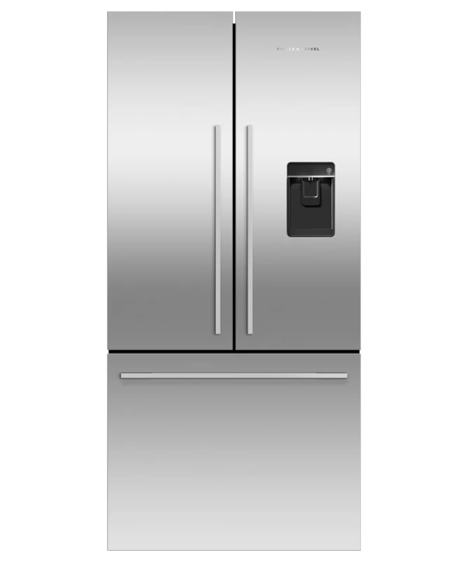 Freestanding French Door Refrigerator Freezer, 32", 17 cu ft, Ice & Water RF170ADUSX4N