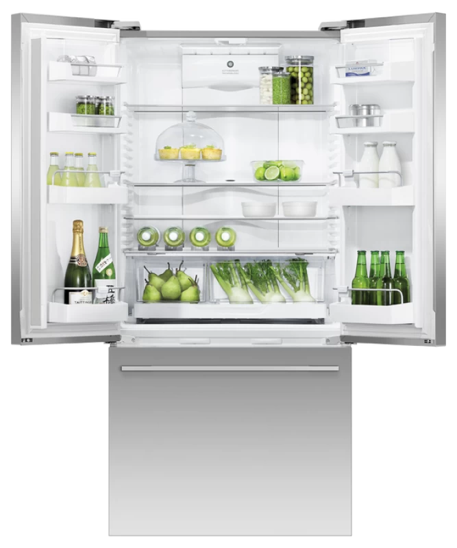Freestanding French Door Refrigerator Freezer, 32", 17 cu ft, Ice & Water RF170ADUSX4N