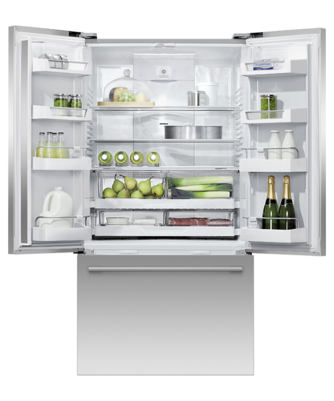 Freestanding French Door Refrigerator Freezer, 36", 20.1 cu ft, Ice RF201AHJSX1