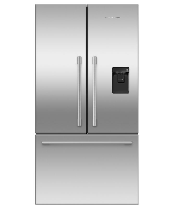 Fisher Paykel Freestanding French Door Refrigerator Freezer, 36", 20.1 cu ft, Ice & Water Stainless Steel RF201AHUSX1 Picture 1