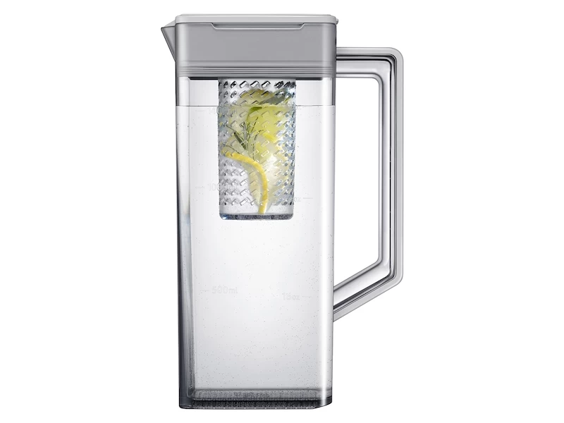 23 cu. ft. Smart Counter Depth 4-Door Flex™ refrigerator with AutoFill Water Pitcher and Dual Ice Maker in Stainless Steel RF23A9071SRAA