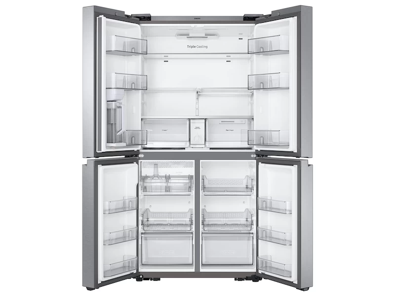 23 cu. ft. Smart Counter Depth 4-Door Flex™ refrigerator with AutoFill Water Pitcher and Dual Ice Maker in Stainless Steel RF23A9071SRAA