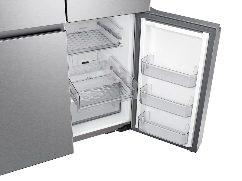 23 cu. ft. Smart Counter Depth 4-Door Flex™ refrigerator with AutoFill Water Pitcher and Dual Ice Maker in Stainless Steel RF23A9071SRAA