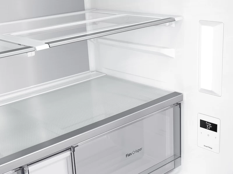 23 cu. ft. Smart Counter Depth 4-Door Flex™ refrigerator with AutoFill Water Pitcher and Dual Ice Maker in Stainless Steel RF23A9071SRAA