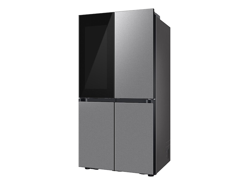 Bespoke Counter Depth 4-Door Flex™ Refrigerator (23 cu. ft.) with Beverage Zone™ and Auto Open Door in Stainless Steel RF23DB9750QLAA