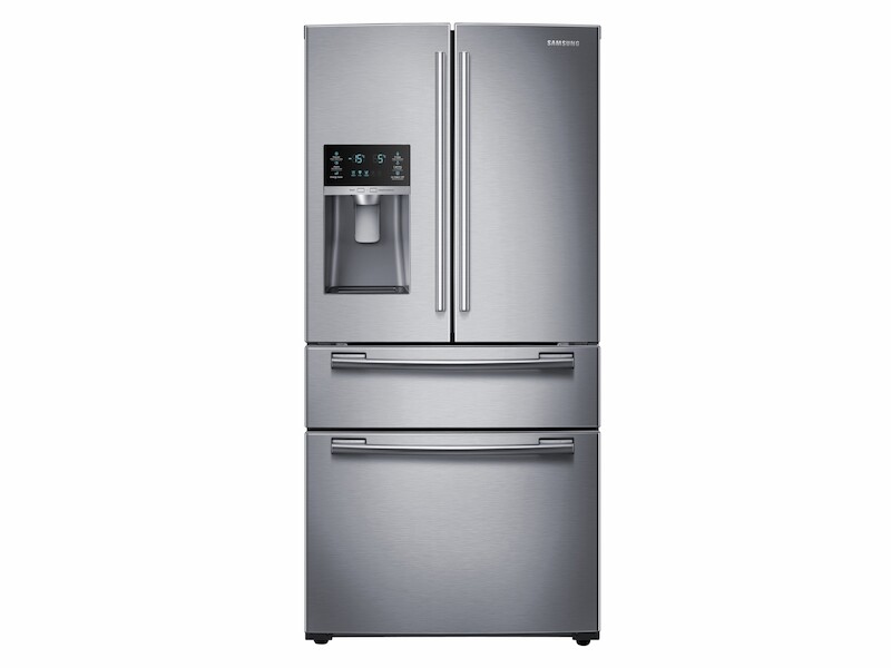 25 cu. ft. 4-Door French Door Refrigerator in Stainless Steel RF25HMEDBWW